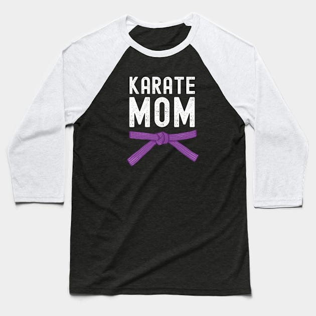 Karate Purple Belt Baseball T-Shirt by footballomatic